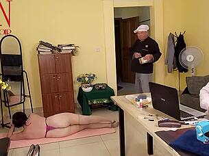 yoga time in the office with regina noir scene 6