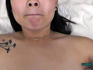 kaya lin's naughty interview with cullen turns hardcore, blowjob and muff diving 😏