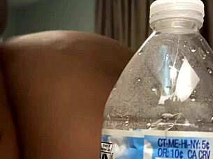 Ebony fat ass gets creampie, feeling so emotional.