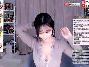 korean girl dances and interacts with guys