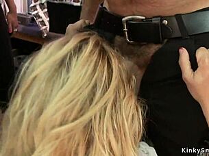 Busty milf fucked and fisted in public