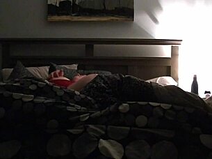 the chubby couple tries round three in their homemade video, with the bbw milf taking charge