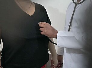 Doctor Checking Aunty's Boobs in Hospital?