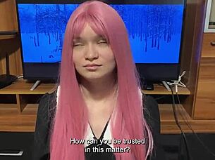 Step Sister Tried New Uniform and Showed Her Blowjob Skills to Me