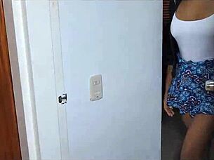 hot stepdaughter reveals forbidden secrets alone at home