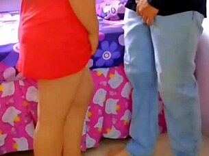 Spied on neighbor with hidden camera.