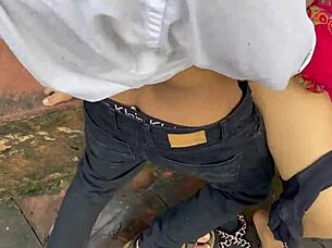 the pretty young rental girl feels dominated by the police officer in a crazy daddy roleplay