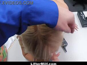 guards punish milf shoplifter with big tits