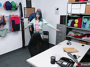 Lp officer fucks teen shoplifter!