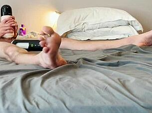 Long Masturbation With Vibrating Blowjob Toy And Prostate Vibration