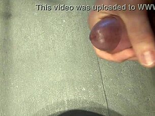 three cumshots in bathroom with big cocks compilation