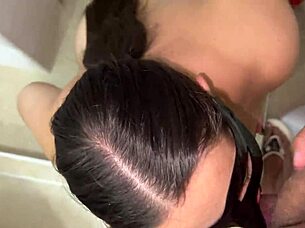 Latina Milf Receives Cum in Mouth Facial