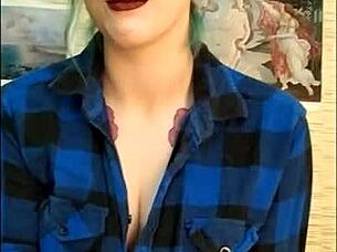 stunning girl loves edging her friend's cock