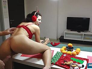 julia vearth asks alex for quickie cumshot in uniform