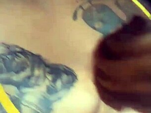 Naughty wife in glory hole, husband filming 😏