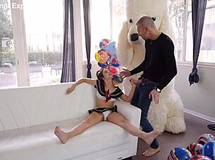 submissive italian teen 18+ tries rough anal first time