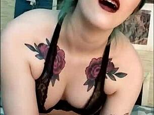 stunning girl loves edging her friend's cock