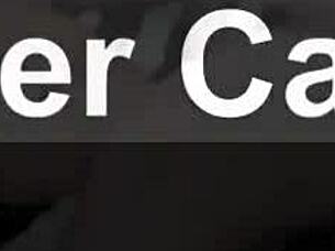 Femdom gives footjob with her fetish feet