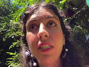 cum on face in public locker room and cumwalk at waterfall?