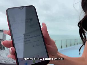 Gorgeous spanish blanca tries russian cock on vacation