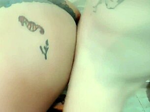 After Overflowing Ass With Cum, Wife Feeds Husband Anal Fisting