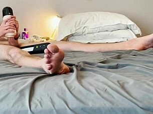 Long Masturbation With Vibrating Blowjob Toy And Prostate Vibration