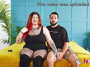 Today, Hot Bbw Redhead Leia Introduces Her Boyfriend To Us. Then She Bangs Him.