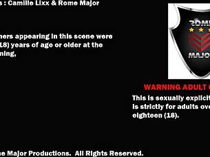 Rome Major Pounds Camille Lixx's Big Ass In Anal Fucking, Ending With A Creampie