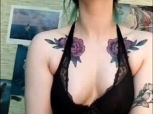 stunning girl loves edging her friend's cock