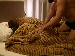 Amateur Student Couple Shares Gentle Evening Passion