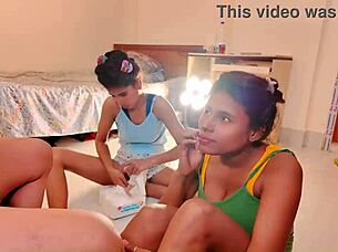 Is This Perfect Step Family Threesome with Transsexual Anal and Orgasms?