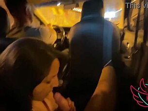 sucked the stepson while the cuckold drove, oh what a thrill!