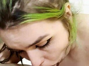 i'm the hot goth nikki greaves suckin' that huge cock deep in pov, it's so big