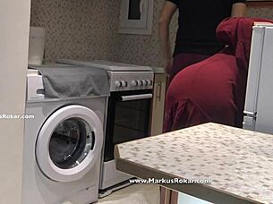 The Stupid Maid Gets Stuck In The Washing Machine