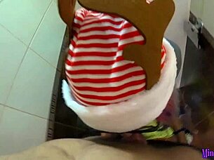 Dirty Holiday Fantasy: Fucking Hot Step Sister in Toilet