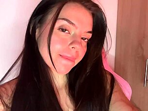 Teen gamer girl fingers herself while playing, so private and homemade