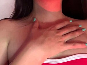 Teen gamer girl fingers herself while playing, so private and homemade