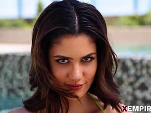 natural delight's exuberant body takes hard cock in deepthroat fuck