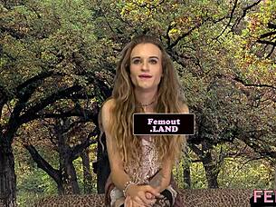 Tattooed shemale tugs on her dick for debut