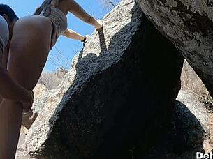 I Took My Friend For A Walk And We Had Sex Outdoors