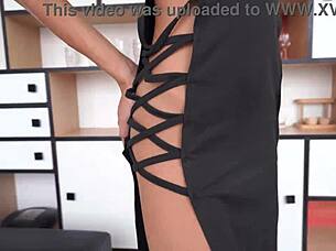 Japanese-Brazilian Honey Gangbanged By Five Monster Cocks