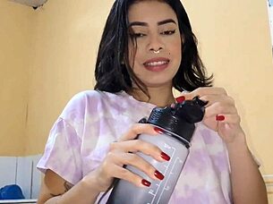 Oh no! My step-brother caught me masturbating to porn!