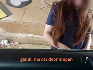 Old man offers money to young babe for first time doggystyle under bridge