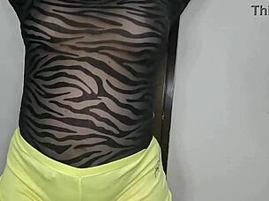 i-i'm this curvy latina milf, getting ready to rest in my juicy thong, but my huge ass is so tempting