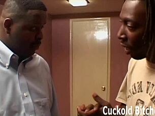 Slave wife dominated by mistress in cuckold POV with big black cock