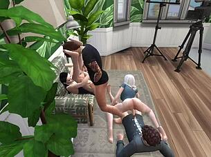 Intense Group Sex On Floor And On Chair With Amateurs