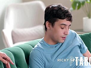 Penny barber coddles her boy ricky with a taboo blowjob and hardcore pov action