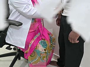 Indian Lady Doctor Checks Patient Dick With Desire