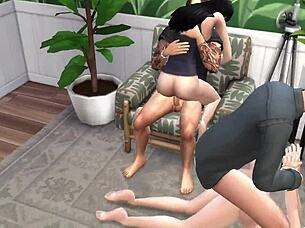 Intense Group Sex On Floor And On Chair With Amateurs