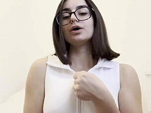 Teasing stepsister in tit showdown 😏 homemade fun